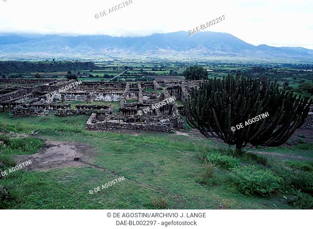 View of the Palace of the Six Patios, Yagul, Valley of Oaxaca, Mexico. Zapotec civilisation, 7th century BC-16th century