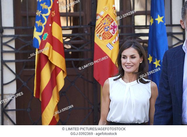 Queen Letizia of Spain visit Orihuela (Alicante) after the September floods on October 5, 2019, Spain
