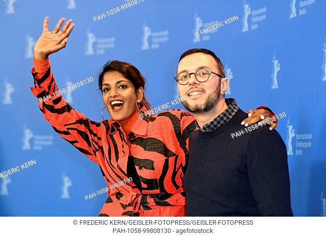 Maya Arulpragasam and Steve Loveridge during the 'Matangi / Maya /M.I.A.' photocall at the 68th Berlin International Film Festival / Berlinale 2018 on February...