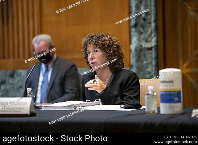 Barbara McQuiston, Performing the duties of the Under Secretary of Defense, Research and Engineering, appears during a Senate Committee on Appropriations -...
