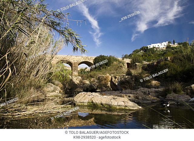 Pont Vell. Rio de Santa Eularia. Santa Eularia des Riu. Ibiza. Balearic islands. Spain