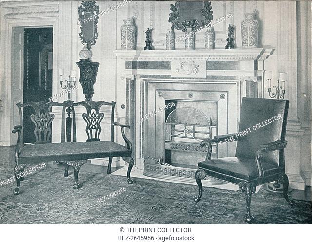 'Chippendale Settee and Chair', 1910. Artists: Thomas Chippendale, Unknown
