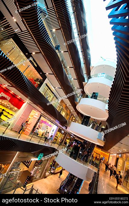 Melbourne, Australia - Feb 16, 2018: Emporium shopping centre on Lonsdale St in Melbourne CBD