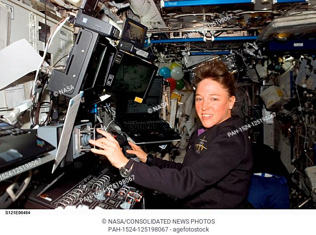 FILE: In this photo released by NASA, Astronaut Lisa M. Nowak, STS-121 mission specialist, works with the Mobile Service System (MSS) and Canadarm2 controls in...