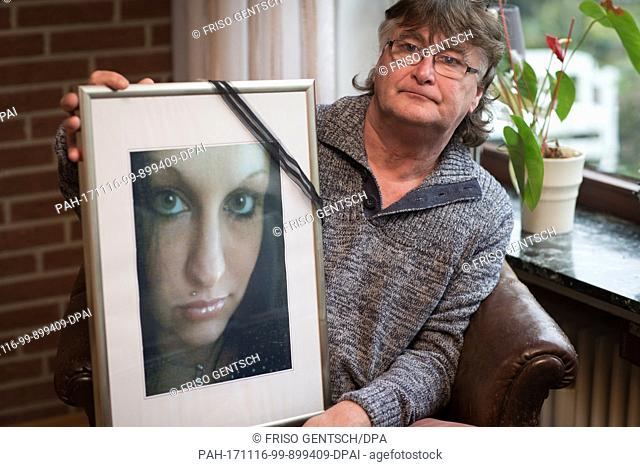 The father of the deceased Svenja, victim of the Loveparade tragedy, Manfred ReiÃŸaus, can be seen in Bad Salzuflen, Germany, 16 November 2017