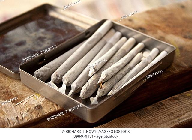 Marijuana cigarettes joints