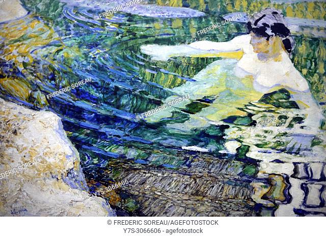 Water, The Bather, 1906-1909), painting by Frantisek Kupka (1871-1957) aka Frank Kupka or François Kupka, Czech painter and graphic artist