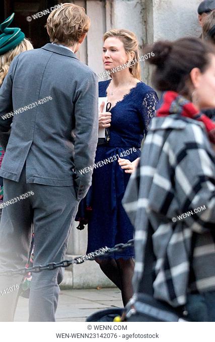 'Bridget Jones's Baby' filming in London Featuring: Renée Zellweger, Renee Zellweger, Colin Firth Where: London, United Kingdom When: 10 Nov 2015 Credit: WENN