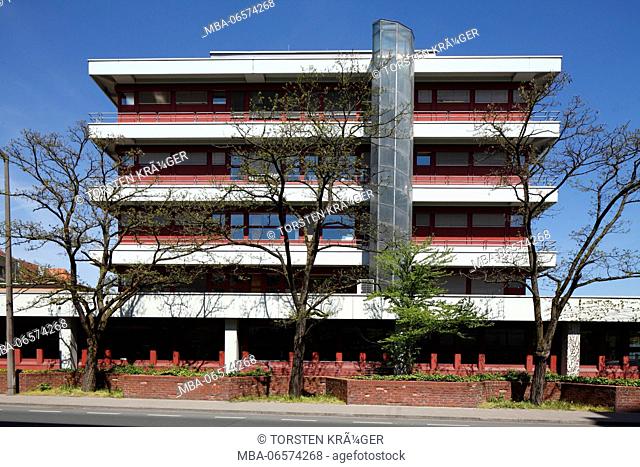 Modern house in the city centre, Erlangen, Central Franconia, Franconia, Bavaria, Germany, Europe