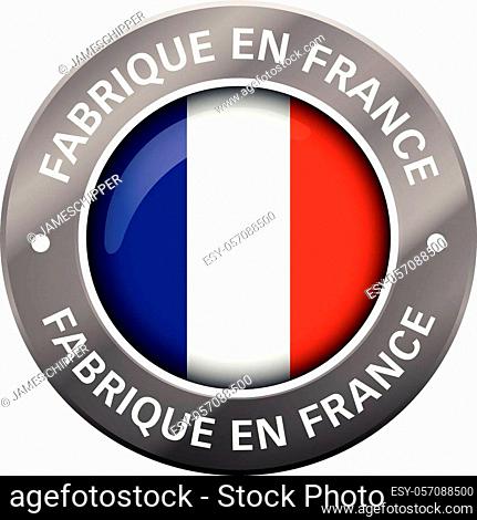 made in france flag metal icon