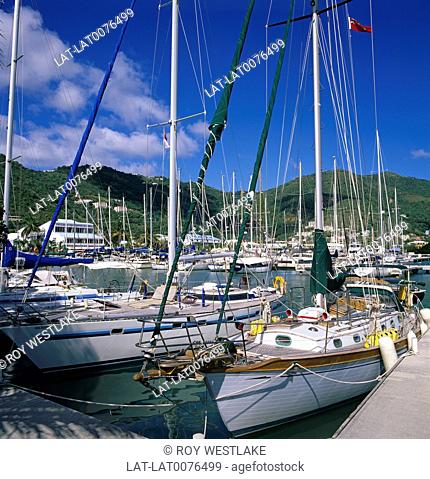 Wickhams's Cay is the inner harbour on the shore at Road Town, the capital of Tortola island