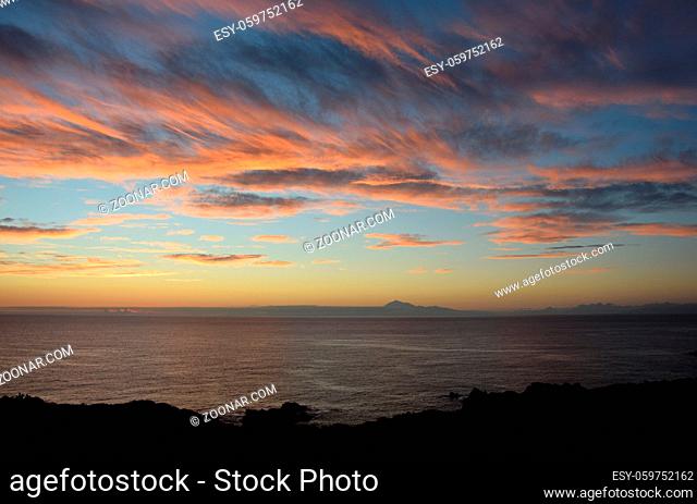 La Palma, Teide, Teneriffa, pico del teide, sonnenaufgang, morgen, morgens, morgendämmerung, sonnenaufgang, berg, vulkan, meer, wolke, morgenstimmung