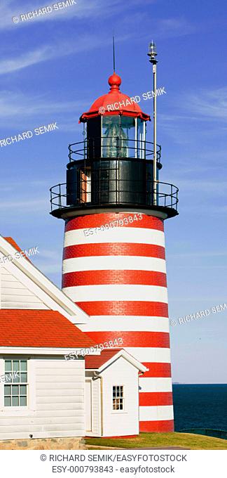 West Quoddy Head Lighthouse, Maine, USA