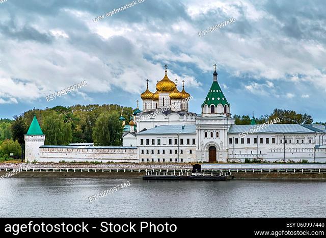 The Ipatiev Monastery is a male monastery, situated on the bank of the Kostroma River just opposite the city of Kostroma, Russia