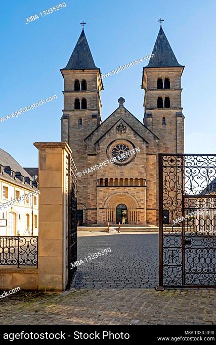 St. Willibrord Basilica in Echternach in the Sauer Valley, Grand Duchy of Luxembourg