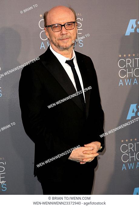 Celebrities attend The 21st Annual Critics’ Choice Awards at Barker Hangar. Featuring: Paul Haggis Where: Los Angeles, California