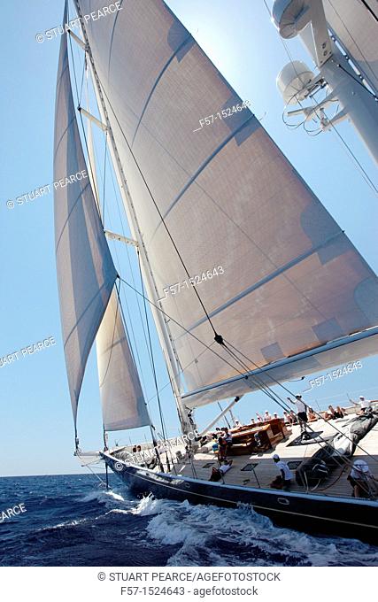 Athos at the Superyacht Cup In Palma de Mallorca, Spain
