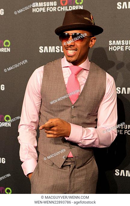 Samsung Hope For Children Gala held at the Hammerstein Ballroom - Arrivals Featuring: Nick Cannon Where: New York City, New York