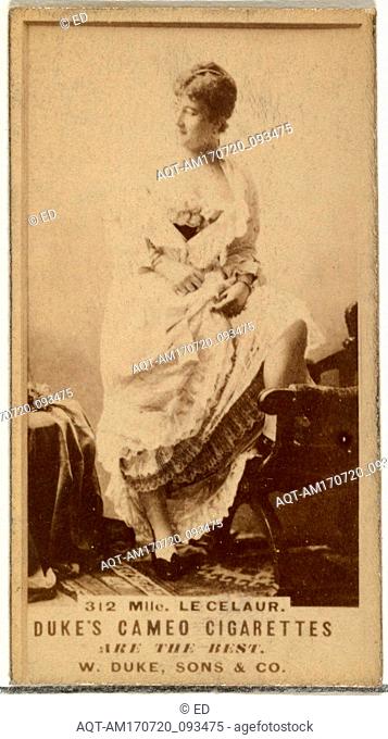 Drawings and Prints, Photograph, Card Number 312, Mlle. Le Celaur, from the Actors and Actresses series issued by Duke Sons & Co