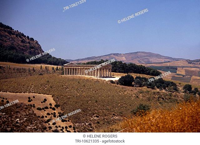 Segesta Sicily Italy Doric Temple Built by The Elymians