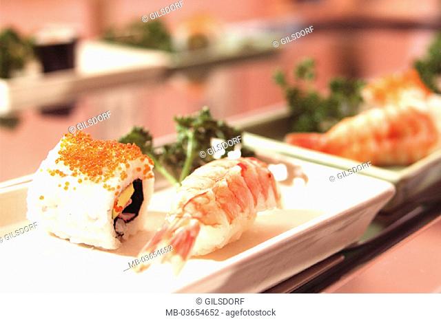 Food, Japanese, sushi, ' Tobiko Maki' still life
