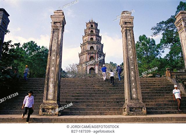Thien Mu pagoda, near Hue. Vietnam