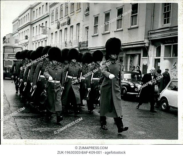 Mar. 03, 1963 - The Scots Guards 'Rebels' - Change Their Minds. Twenty of the twenty-five 'rebel' Scots Guardsmen elected to be tried by Court Martial on...