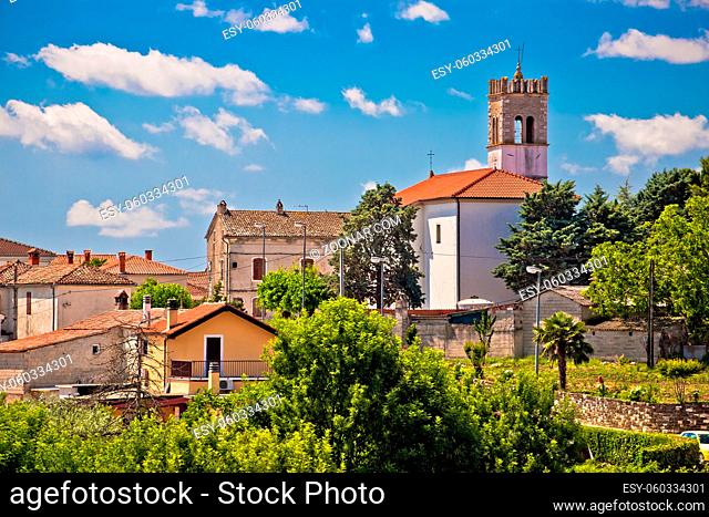 Picturesque stone village of Nova Vas view, Istria region of Croatia