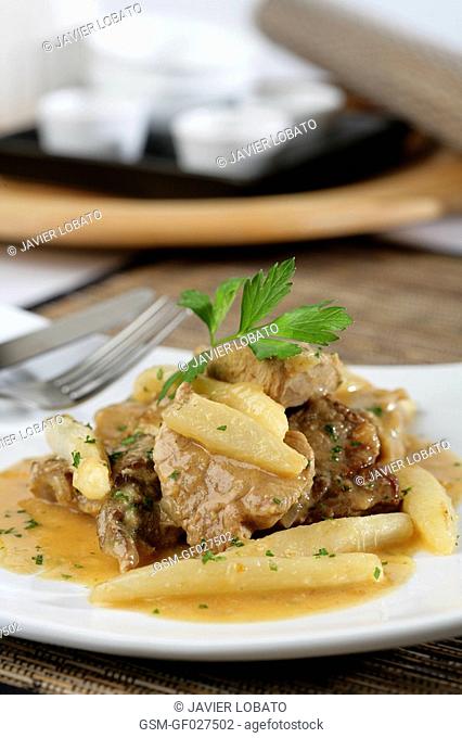Veal with salsifies