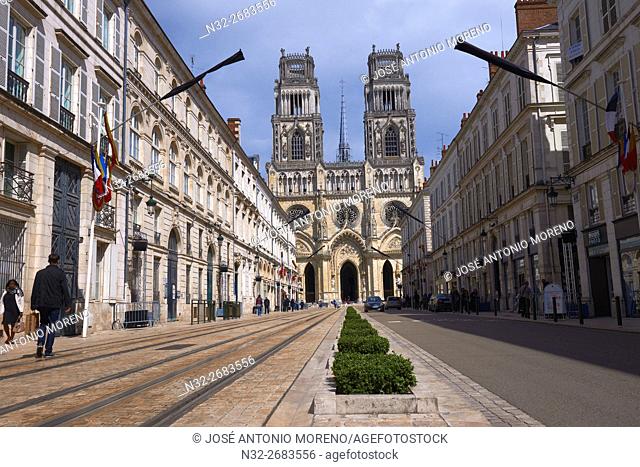 Orleans, Ste. Croix Cathedral, Orleans, Jeanne d'Arc street, Loire Valley, UNESCO World Heritage Site, Loiret department, Centre region, France, Europe
