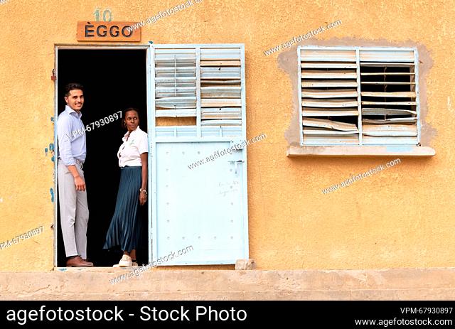Eggo Kitchen and House International Business Developer Adil Doubbi and Lodge Les Manguiers de Guereo Internationals Relations Charlotte Taminiaux poses for the...