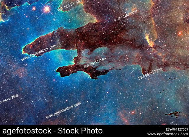 Deep space. Awesome science fiction render. Elements of this image furnished by NASA