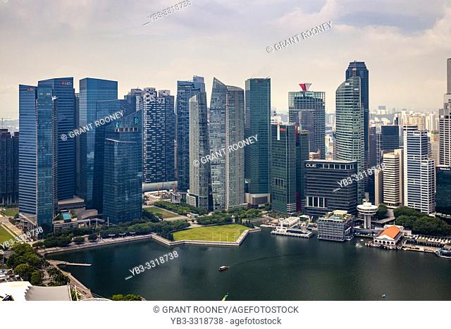 The Singapore Skyline, Singapore, South East Asia