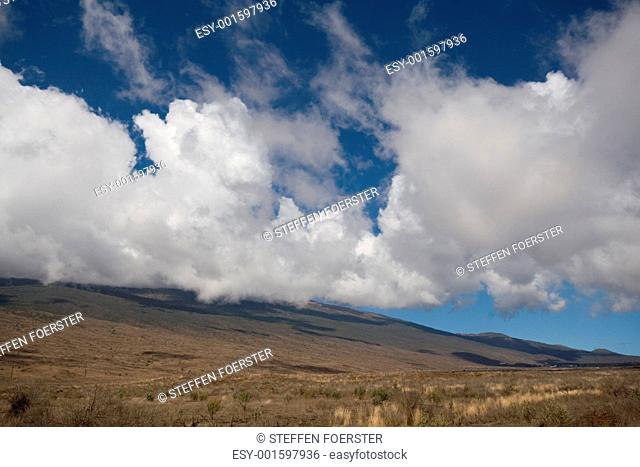 Mauna Kea Landscape and Clouds