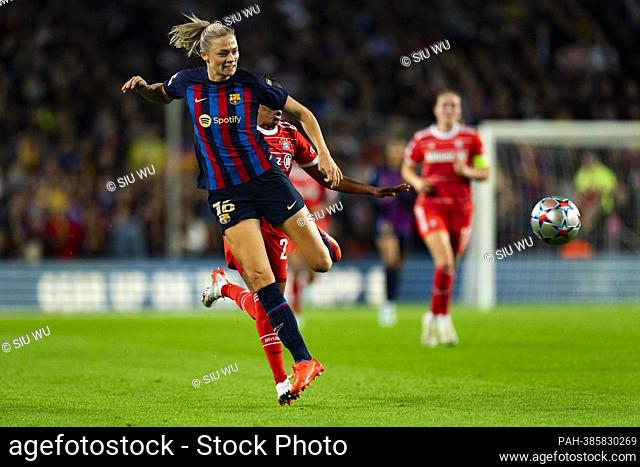 Rolfo (FC Barcelona) in action during the Women?s Champions League football match between FC Barcelona and Bayern Munich, at the Camp Nou stadium in Barcelona