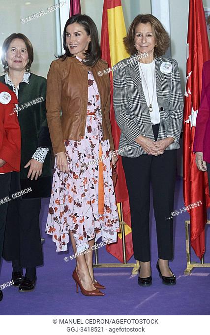 Queen Letizia of Spain attend 'Rastrillo Nuevo Futuro' on November 19, 2019 in Madrid, Spain