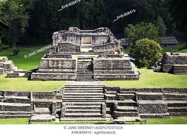 Plaza A, Structure A6 -Temple of the Wooden Lintel, one of the oldest buildings in Caracol-, Maya archaeological site, Belize