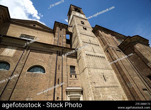 Bell Tower of Desio Basilica (Basilica of Saints Siro and Materno), Desio, Lombardy, Italy