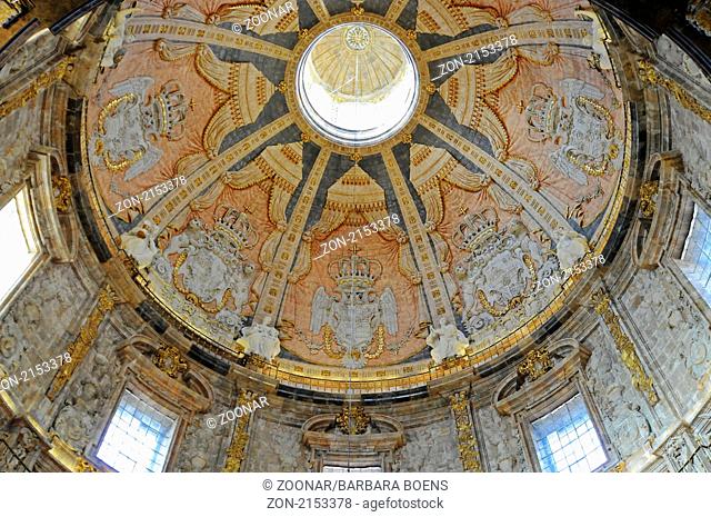 ceiling fresco, Deckengemaelde, basilica, Basilika, monastery, Kloster, Loyola, Azpeitia, Pais Vasco, Basque Country, Baskenland, Spanien, spain