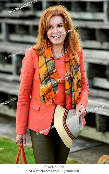 Stephanie Powers at the Bledisloe Warwickshire Cup final at Cirencester Park Polo Club - Apeshill Club took on H B Polo with Apeshill running out eventual...