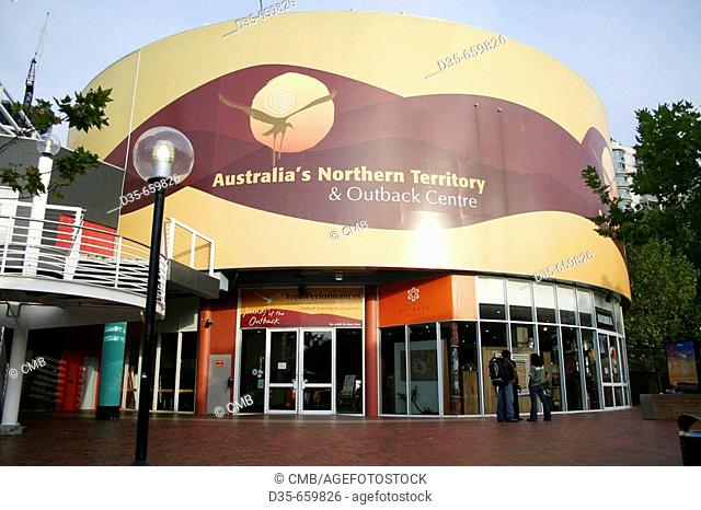 Australia's Northern Territory and Outback Centre of aboriginal art, Darling Harbour, Sydney, Australia