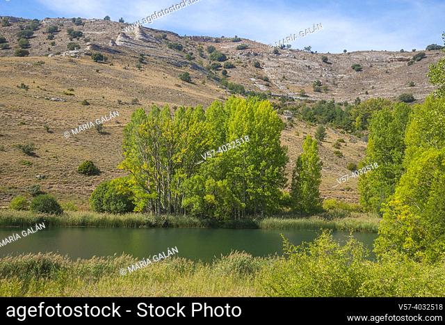 Lake. Somolinos, Guadalajara province, Castilla La Mancha, Spain