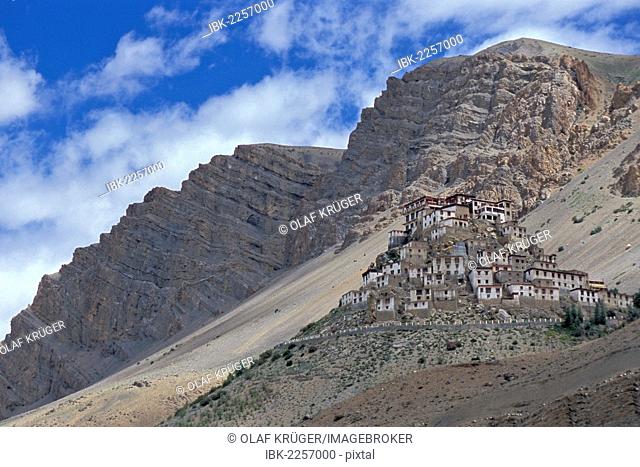 Buddhist Ki or Key Monastery or Gompa, Spiti Valley, Lahaul and Spiti district, Indian Himalayas, Himachal Pradesh, North India, India, Asia