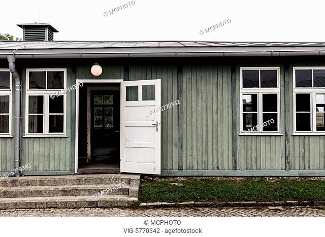 Häftlingsbaracke im Konzentrationslager Mauthausen in Österreich. KZ der Stufe III von 1938 bis 1945 - Austria, 20/11/2014
