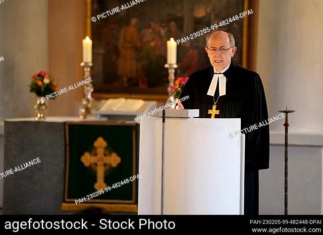 05 February 2023, Schleswig-Holstein, Neumünster: Gothart Magaard, bishop in the Schleswig and Holstein district of the Evangelical Lutheran Church in Northern...