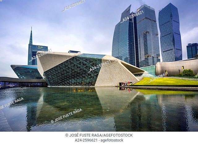 China, Guangdong Province, Guangzhou City, Wuyang New Town, Guangzhou Opera House Bldg