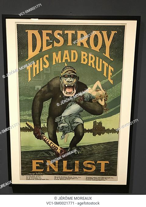 Harry R. Hopps, Destroy this mad brute-enlist, 1917, Metropolitan Museum of Art. New York City, USA