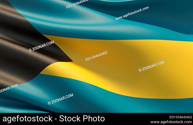 Background with flag of Bahamas