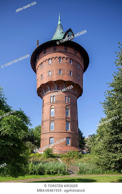 Historical water tower, North Sea spa Cuxhaven, Lower Saxony, Germany, Europe