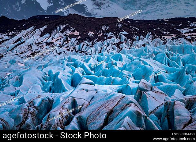 A part of the biggest europe's glacier Vatnajokull in Iceland